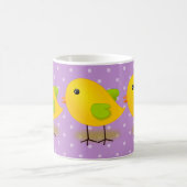 Lila Polka-Dots Kaffeetasse (Mittel)
