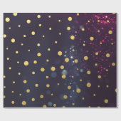 Lila Polka Dots Musterpapier Geschenkpapier (Flach)