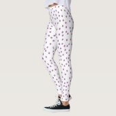 Lila Polka Dots Niedlich & Preppy Leggings (Links)