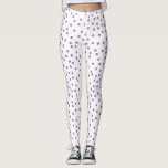 Lila Polka Dots Niedlich & Preppy Leggings<br><div class="desc">Dieses Design zeichnet sich durch ein zufälliges Muster kleiner Polka-Punkte aus! Weitere Farbschemata sowie Koordinaten sind in diesem Design verfügbar. Kontaktieren Sie uns,  wenn Sie dieses Design für ein bestimmtes Produkt! Vielen Dank,  dass Sie ein DoodleLulu von 2. Juni Bugs Design gesehen haben!</div>