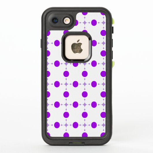 Lila Polka Dots, Polka Dot Pattern, Dots, Dotter (Rückseite)