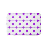 Lila Polka Dots, Polka Dot Pattern, Dots, Dotter Badematte (Vorderseite)
