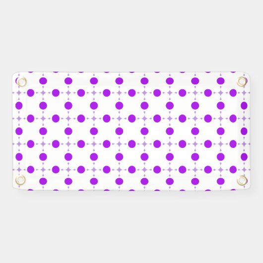 Lila Polka Dots, Polka Dot Pattern, Dots, Dotter Banner (Horizontal)