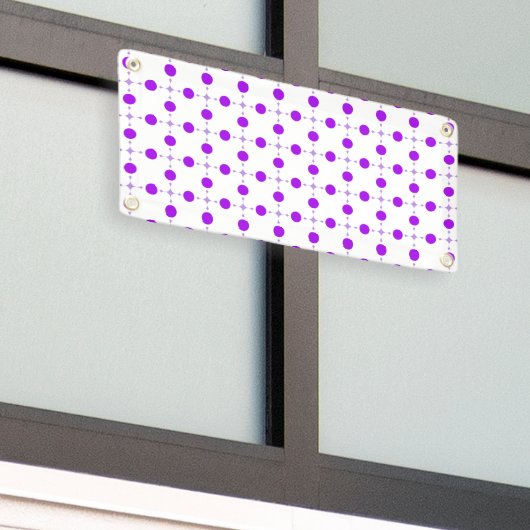 Lila Polka Dots, Polka Dot Pattern, Dots, Dotter Banner (Äußeres Gebäude)