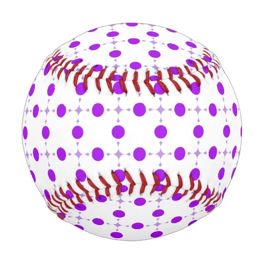Lila Polka Dots, Polka Dot Pattern, Dots, Dotter Baseball (Vorderseite)
