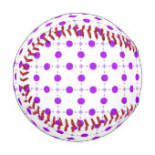 Lila Polka Dots, Polka Dot Pattern, Dots, Dotter Baseball (Vorderseite Links)