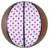 Lila Polka Dots, Polka Dot Pattern, Dots, Dotter Basketball (Vertikal)