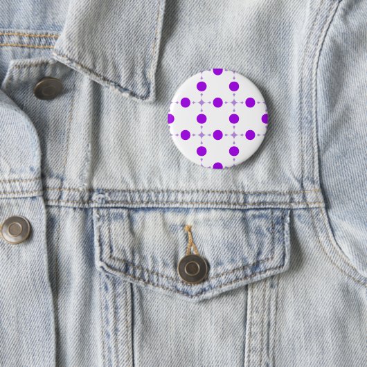 Lila Polka Dots, Polka Dot Pattern, Dots, Dotter Button (Beispiel)
