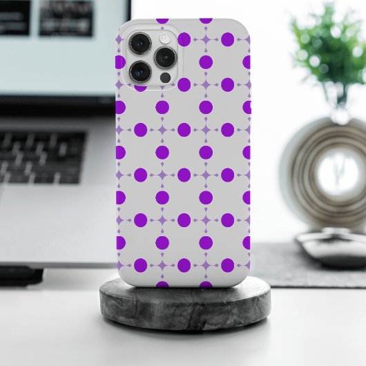 Lila Polka Dots, Polka Dot Pattern, Dots, Dotter Case-Mate iPhone Hülle