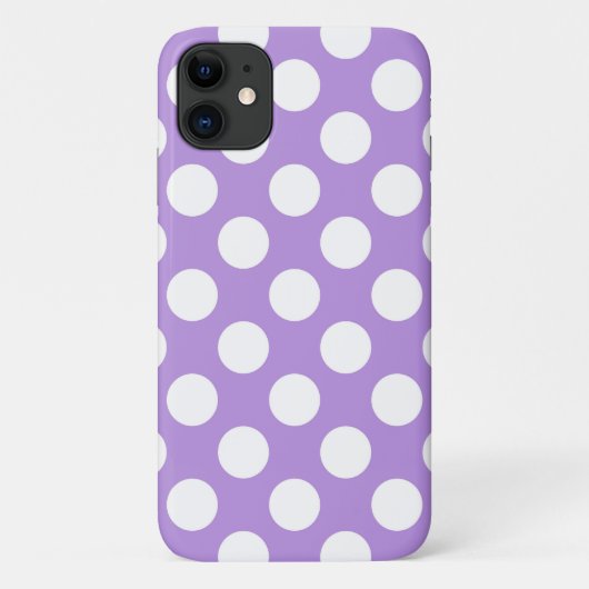 Lila Polka Dots, Polka Dot Pattern, Dots, Dotter Case-Mate iPhone Hülle (Rückseite)