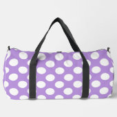 Lila Polka Dots, Polka Dot Pattern, Dots, Dotter Duffle Bag (Vorderseite)