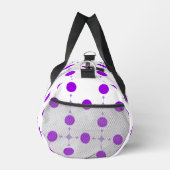 Lila Polka Dots, Polka Dot Pattern, Dots, Dotter Duffle Bag (Rechts)
