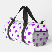 Lila Polka Dots, Polka Dot Pattern, Dots, Dotter Duffle Bag (Rechte Ecke)