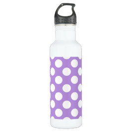 Lila Polka Dots, Polka Dot Pattern, Dots, Dotter Edelstahlflasche