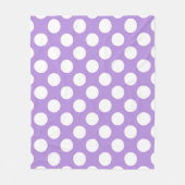 Lila Polka Dots, Polka Dot Pattern, Dots, Dotter Fleecedecke (Vorderseite)
