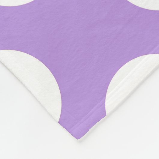 Lila Polka Dots, Polka Dot Pattern, Dots, Dotter Fleecedecke (Ecke)