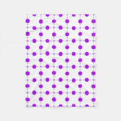 Lila Polka Dots, Polka Dot Pattern, Dots, Dotter Fleecedecke (Vorderseite)