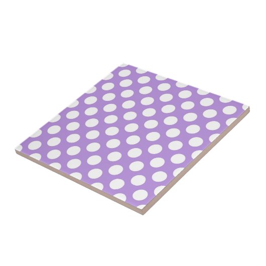 Lila Polka Dots, Polka Dot Pattern, Dots, Dotter Fliese (Seite)