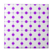 Lila Polka Dots, Polka Dot Pattern, Dots, Dotter Fliese (Vorderseite)