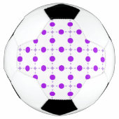 Lila Polka Dots, Polka Dot Pattern, Dots, Dotter Fußball (Vorderseite)