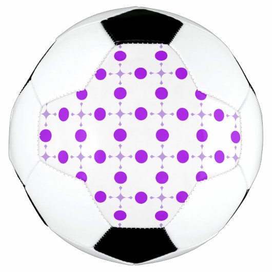 Lila Polka Dots, Polka Dot Pattern, Dots, Dotter Fußball (Vorderseite)