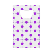 Lila Polka Dots, Polka Dot Pattern, Dots, Dotter Geldbeutel Flaschenöffner (Vorderseite)