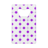 Lila Polka Dots, Polka Dot Pattern, Dots, Dotter Geldbeutel Flaschenöffner (Rückseite)