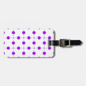 Lila Polka Dots, Polka Dot Pattern, Dots, Dotter Gepäckanhänger (Vorderseite horizontal)