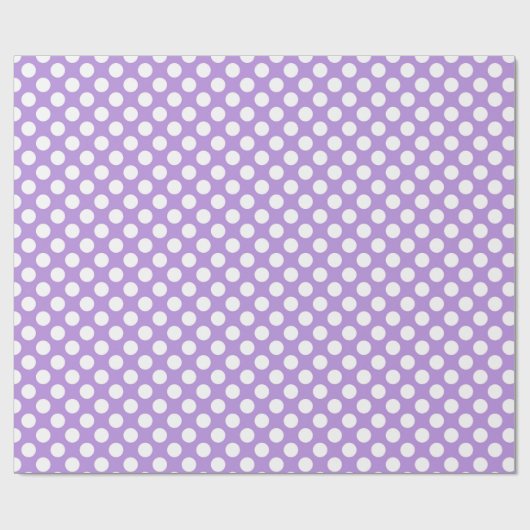 Lila Polka Dots, Polka Dot Pattern, Dots, Dotter Geschenkpapier (Flach)