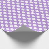 Lila Polka Dots, Polka Dot Pattern, Dots, Dotter Geschenkpapier (Ecke)