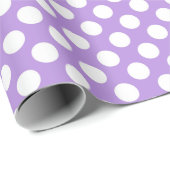 Lila Polka Dots, Polka Dot Pattern, Dots, Dotter Geschenkpapier (Rolleneckpunkt)