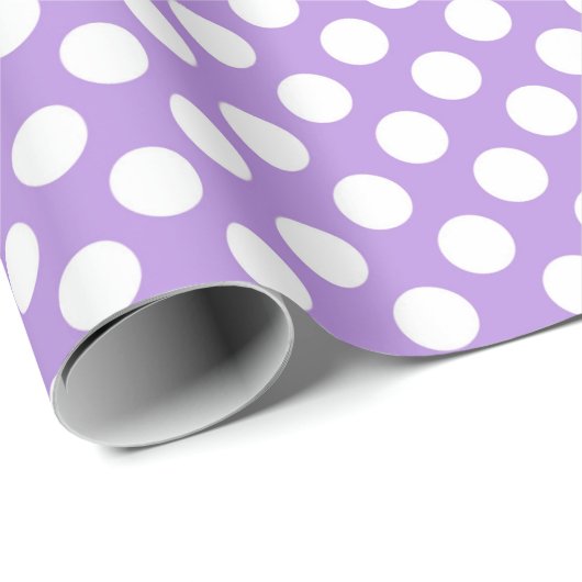 Lila Polka Dots, Polka Dot Pattern, Dots, Dotter Geschenkpapier (Rolleneckpunkt)