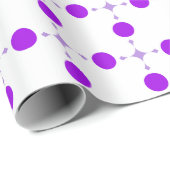 Lila Polka Dots, Polka Dot Pattern, Dots, Dotter Geschenkpapier (Rolleneckpunkt)