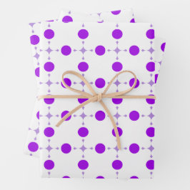 Lila Polka Dots, Polka Dot Pattern, Dots, Dotter Geschenkpapier Set