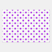 Lila Polka Dots, Polka Dot Pattern, Dots, Dotter Geschenkpapier Set (Vorderseite)
