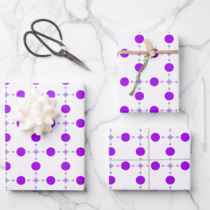 Lila Polka Dots, Polka Dot Pattern, Dots, Dotter Geschenkpapier Set