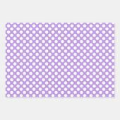 Lila Polka Dots, Polka Dot Pattern, Dots, Dotter Geschenkpapier Set (Vorderseite 3)