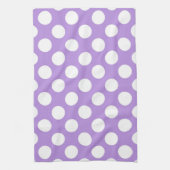 Lila Polka Dots, Polka Dot Pattern, Dots, Dotter Geschirrtuch (Vertikal)