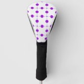 Lila Polka Dots, Polka Dot Pattern, Dots, Dotter Golf Headcover (Vorderseite)