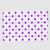 Lila Polka Dots, Polka Dot Pattern, Dots, Dotter Golfhandtuch (Horizontal)