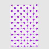 Lila Polka Dots, Polka Dot Pattern, Dots, Dotter Golfhandtuch (Vorderseite)