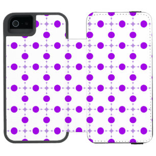 Lila Polka Dots, Polka Dot Pattern, Dots, Dotter Incipio Watson™ iPhone 5 Geldbörsen Hülle