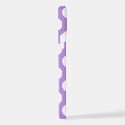 Lila Polka Dots, Polka Dot Pattern, Dots, Dotter iPhone Hülle (Rechte Seite)