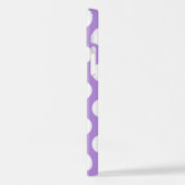 Lila Polka Dots, Polka Dot Pattern, Dots, Dotter iPhone Hülle (Linke Seite)