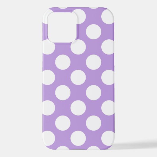 Lila Polka Dots, Polka Dot Pattern, Dots, Dotter iPhone Hülle (Rückseite)