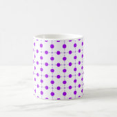 Lila Polka Dots, Polka Dot Pattern, Dots, Dotter Kaffeetasse (Mittel)