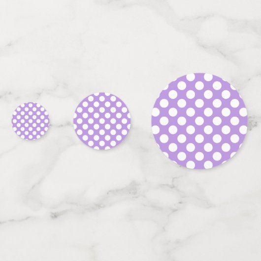 Lila Polka Dots, Polka Dot Pattern, Dots, Dotter Konfetti (Rückseiten)