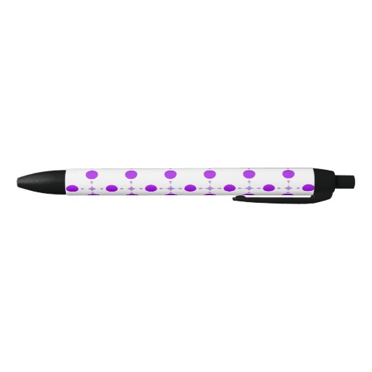 Lila Polka Dots, Polka Dot Pattern, Dots, Dotter Kugelschreiber (Unterseite)