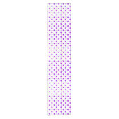 Lila Polka Dots, Polka Dot Pattern, Dots, Dotter Kurzer Tischläufer (Vorderseite)