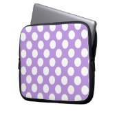 Lila Polka Dots, Polka Dot Pattern, Dots, Dotter Laptopschutzhülle (Vorderseite Links)